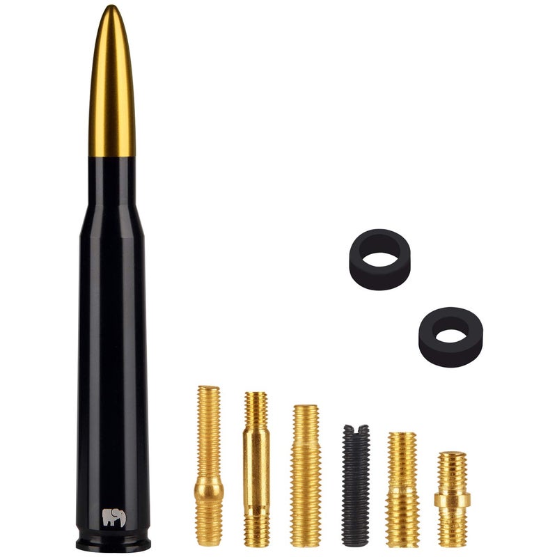 ONE250 Bullet Style Antenna, Compatible with Jeep Wrangler All Models (2007-2024) - Will fit Any Jeep Wrangler JK JKU JL JLU Rubicon Sahara Renegade Gladiator (2007-2024) and More (Gold) - Image 4